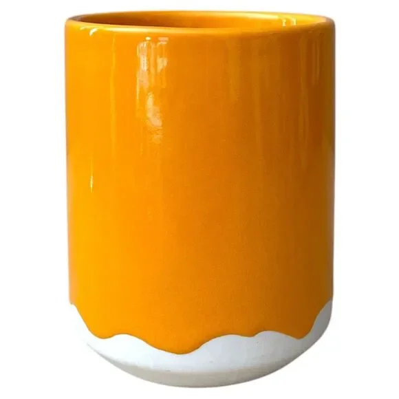 Starbucks 2022 Summer Mango Luster Orange Drip Ceramic Coffee Mug Cup 14oz ✨ - Picture 3 of 6